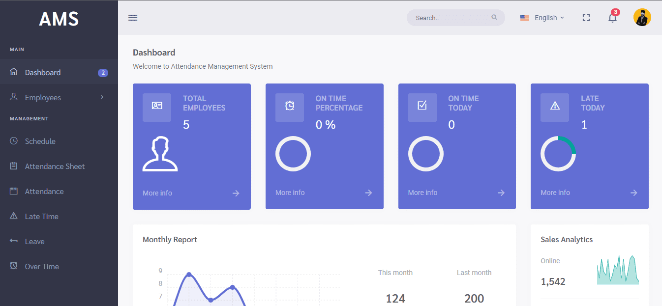 Attendance System Based on Laravel | Free Demo and Download